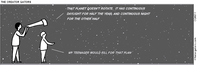 That planet doesn't rotate.